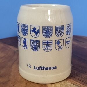 Lufthansa Mug Collectors Cup Off White Pottery Ceramic
